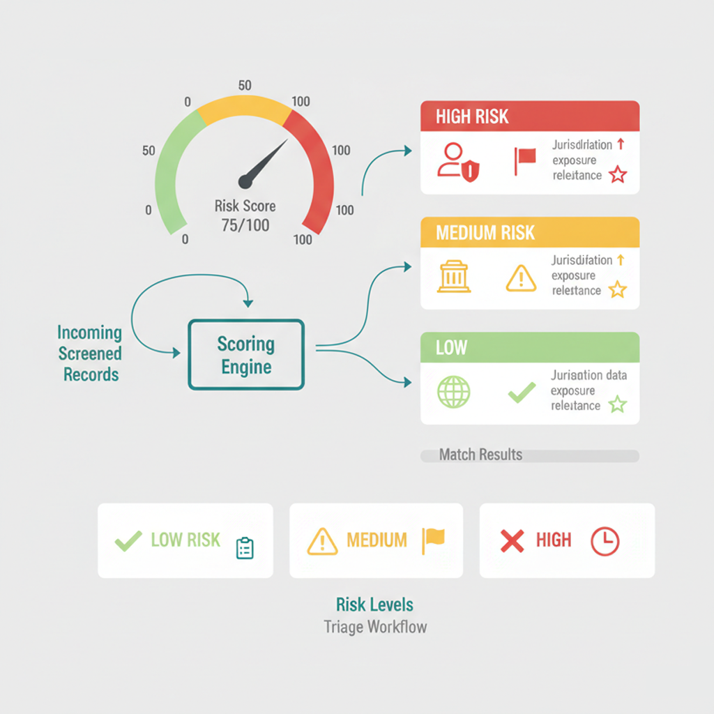 Risk Scoring & Categorized Match Results